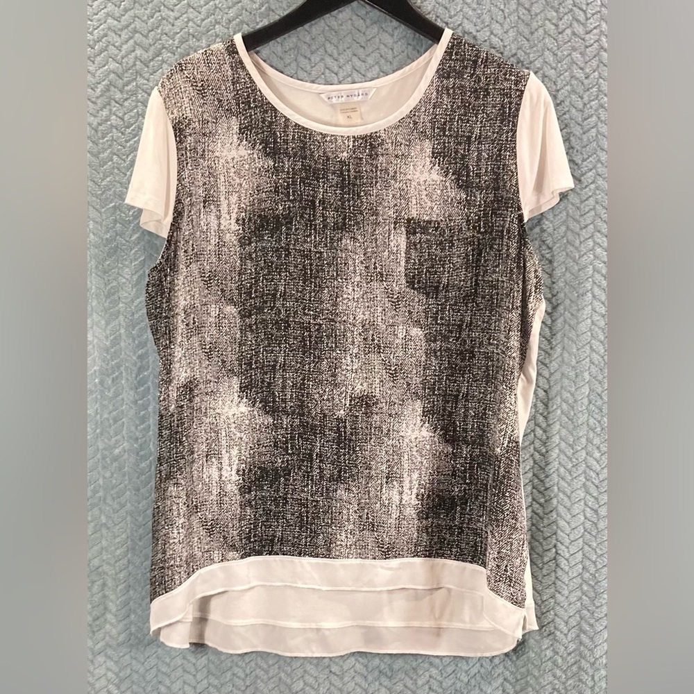Peter Nygard Monochrome Short Sleeve Top